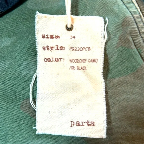NWT PARTS Camo Cargo Shorts 34 - Picture 6 of 10